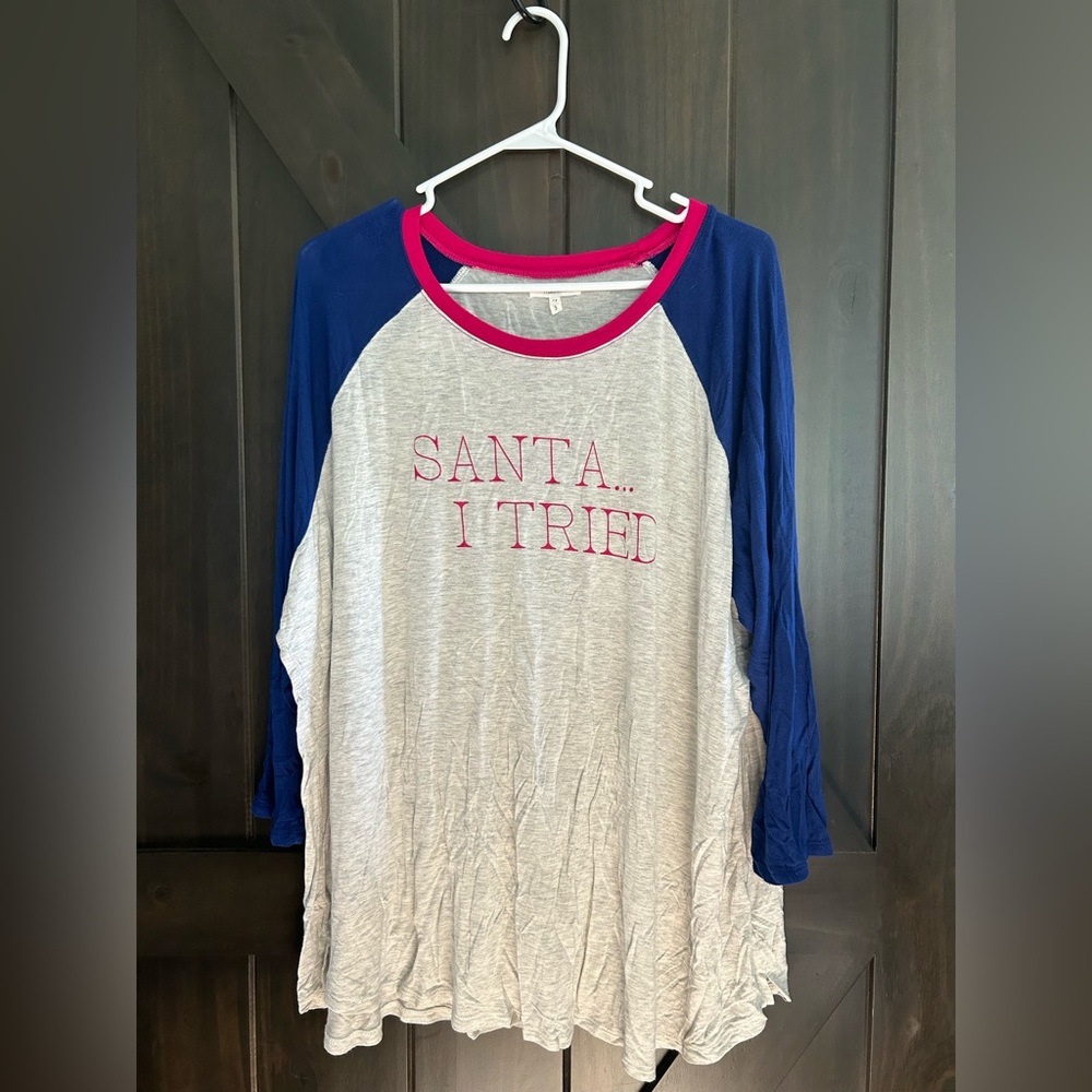 Plus size Christmas shirt